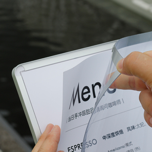 Hiện đại A3 tầng thường vụ Bảng hiển thị với thiết kế thanh lịch Khung thép bền và thanh lịch dấu hiệu quảng cáo thông báo hướng dẫn - Product Image 2