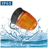 12V/24V Bernsteinfarbene 60 LED Warnleuchten Sicherheits-Blinklichter Rotierend für Fahrzeuge, Geräte, LKW, Traktoren, UTV, Auto, Bus Zubehör