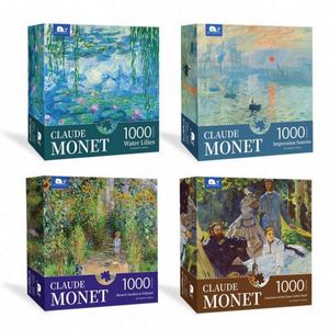 Puzzle classique d'impression à l'huile, peinture célèbre de Monet aux lys, 1000 pièces, pour adultes - Product Image 2