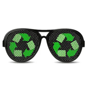 Feirong Wholesale Promotional Eco-Friendly cycle sign Cheap Double Bridge Hole Sticker Lens UV400 Sun Glasses Eye Wear for Men