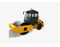 Compacteur de sol SR08MA économique, poids 8000 kg, fréquence de vibration 42 Hz, pour la construction de routes rurales et de pavés en gravier