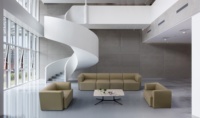 Ensemble de canapés modulaires sectionnels BIAOGUAN en mousse haute densité et cuir synthétique, style moderne pour salon et bureau