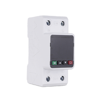 63A 230V Réglable Dispositif de Protection contre les Surtensions Sortie AC Courant Protection Énergie kWh Compteur Relais Protecteur Rail DIN