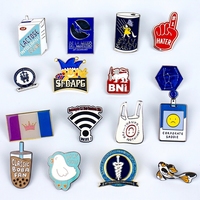 Pin Kerah Logo Kustom Enamel Lunak Die Casting Bros Lencana untuk Acara Perusahaan Hadiah Promosi