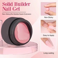 Gel de construction solide pour extension d'ongles, gel de sculpture 3D pour nail art, gel non collant, solution antidérapante non requise, OEM