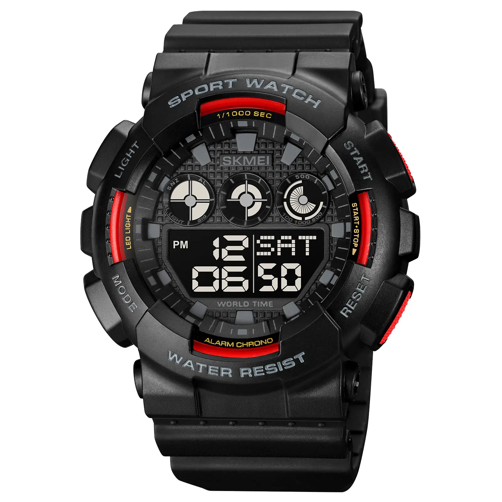 SKMEI 1857 Hot Sell Watch Factory Wholesale Sports Watch Men Durable Customizable Alarm Clock Waterproof Digital Watch Fashion