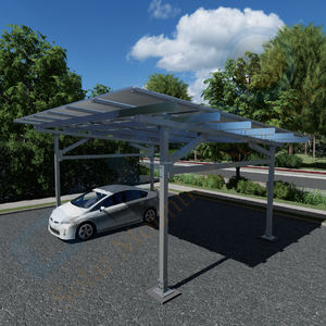 Le certificat CE de CHIKO installe une structure solaire en aluminium d'abri de voiture les parkings solaires ont monté le support de systèmes - Product Image 1