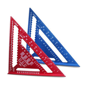 Règle d'angle multifonctionnelle en aluminium de 4\", 7\", 12\", règle triangulaire en alliage d'aluminium de 30 cm - métrique/imperial - Product Image 3