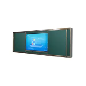 Wholesale big size removable horizontal sliding unit combination wall mounted ceramic Blackboard