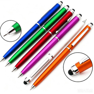 DR001-BP Cheapest Metal Multi-color Stylus Ballpoint <b>Pen</b> With Custom Logo for promotion and gifts - Product Image 2