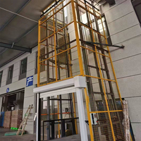 Ascenseur de fret électrique hydraulique sur mesure, anti-rouille, pour la construction civile, à faible coût, capacité 2 tonnes