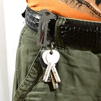 Outil multifonctionnel de poche EDC pour le camping, la chasse, la pêche, les activités de plein air, mousqueton EDC avec couteau