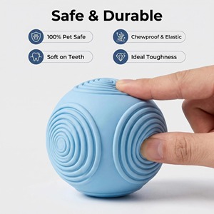 Custom Durable Rubber Chew Toys for Dogs Medium Size Solid Color Interactive Play Balls and <b>Dumbbell</b> Shape Design - Product Image 2