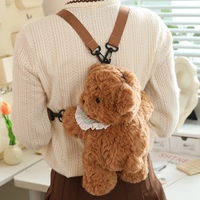 Nouveau tissu Oem Odm sac à dos personnalisé Animal éléphant mouton lapin ours en peluche renard cochon canard doux enfants peluche sac en peluche