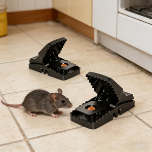 Nouveau type de piège à souris en plastique sensible, piège à souris domestique, outil d'élimination des rats, disponible auprès des vendeurs de rue. - Product Image 1