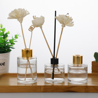 Bouteille diffuseur de parfum en verre rond de haute qualité, 30 ml, 50 ml, 100 ml, 120 ml, 150 ml, 200 ml, avec bouchon à vis, couleur et logo personnalisés