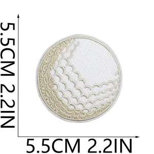 Weshine Gran Oferta Parches <span class=keywords><strong>de</strong></span> Golf Termoadhesivos <span class=keywords><strong>de</strong></span> Fieltro Hechos a Mano y Personalizados, Bordados por Computadora, Serie Deportiva, Material Principal Tela para Gorras - Product Image 3