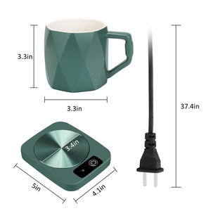 Mug chauffant intelligent en céramique 350 ml, sans fil, pour café – Nouveauté 2023, Vente Flash - Product Image 5