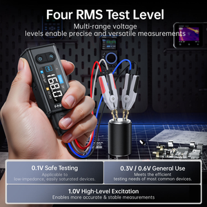 FNIRSI LCR-ST2 Mini Pince Intelligente Haute Précision pour Mesure <span class=keywords><strong>de</strong></span> Capacité, Inductance, Résistance, <span class=keywords><strong>Diode</strong></span> et Continuité, Test Automatique, Tension 30V - Product Image 5