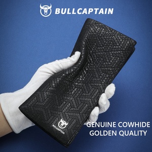 Cartera de Hombre BULLCAPTAIN de Cuero Genuino, Tarjetero, Monedero, Cartera Masculina, Portafolio, Clutch - Product Image 4