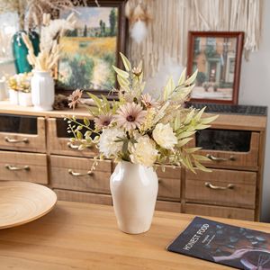 Flores Artificiales CallaFloral, Peonía de Estilo Bohemio, Decoraciones Realistas para Bodas, Tela Tejida de Plástico - Product Image 2