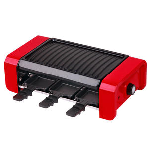 Mini gril à raquette pour <span class=keywords><strong>2</strong></span> personnes, plaque détachable, antiadhésive, électrique, accessoire pour BBQ - Product Image 3