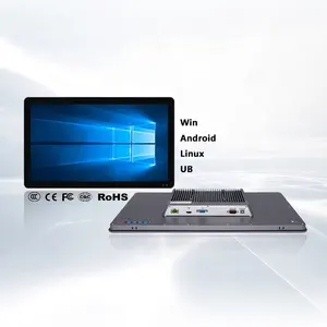 32 Inch Touchscreen Monitor Capacitieve Weerstand Industriële Fanless Lcd-Scherm Ip65 Waterdichte Embedded Touchscreen Monitor