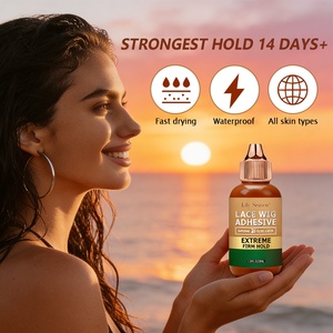 Vente en gros d'usine, adhésif pour <span class=keywords><strong>perruque</strong></span> en dentelle, pur à base de plantes, 38 ml, séchage rapide, anti-transpiration, sans stimulation, protecteur du cuir chevelier, pour femmes - Product Image 5