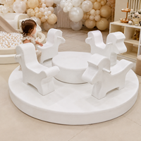 Manège de jeu souple pour enfants, équipement de terrain de jeu intérieur commercial, manège pour tout-petits pour location de fêtes et centres de jeux