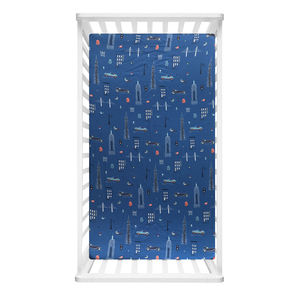 Lenzuolo con Angoli per <span class=keywords><strong>Culla</strong></span> in Morbida Seta con Motivo Auto Cartoon, Comodo Lenzuolo in Raso per <span class=keywords><strong>Culla</strong></span> da Bambino - Product Image 2