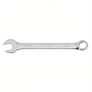 Clé combinée Fervi 11/16 pouces, finition chromée polie miroir - Product Image 2