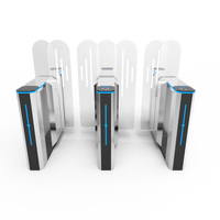 Torniquete Deslizante con Pantalla de 8 Pulgadas, Control de Acceso con Código QR y Código de Barras, Barrera Peatonal para Entrada de Vías, Acero Inoxidable