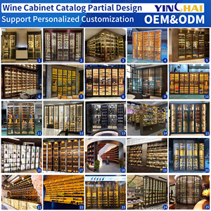 Tùy Chỉnh Rượu Rượu Chai Sang Trọng Tùy Chỉnh Rượu Vang Tủ Rượu Vang Hầm Thép Không Gỉ Kệ Kim Loại Kệ Hiển Thị Tủ - Product Image 3