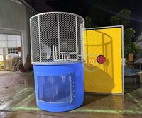Bassin de plongeon aquatique avec filet pour parcs de trampolines, jeux de fête, jeux de carnaval et parcs aquatiques d'été
