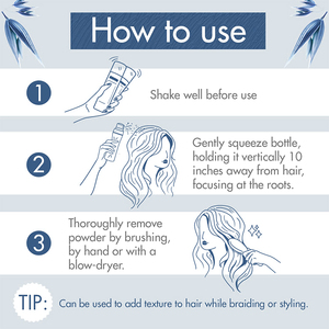 Trung Quốc nhà máy của Hữu Cơ tư nhân nhãn trắng bột Volumizing công thức tự nhiên mẫu miễn phí khô dầu gội phun với hộp màu - Product Image 6