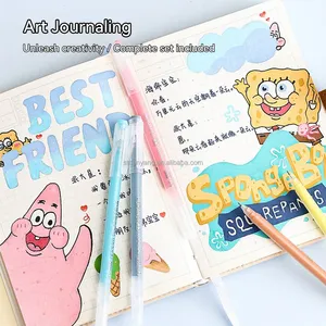 Venta al por mayor de gran capacidad Morandi 0,5mm Juego de bolígrafos de gel con material plástico para dibujo colorido - Product Image 3