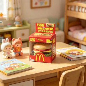 Jouet Squishy McDonald's Nice Cube Burger, Super Solide, à Remontée Lente, Anti-Stress, Jouet Sensoriel Fidget pour Enfants et Adultes, Cadeau - Product Image 3
