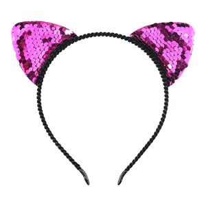 Set <span class=keywords><strong>Costume</strong></span> Tutu per Gatti, Abito in Tulle Rosa e Viola con Fascia per Capelli con Orecchie di <span class=keywords><strong>Gatto</strong></span> e Paillettes, Outfit Completo DP074 - Product Image 6