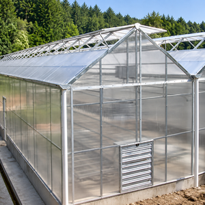 Serre agricole multi-travées SAIN de grande taille avec couverture en plaques PC, système hydroponique, agriculture personnalisée - Product Image 3