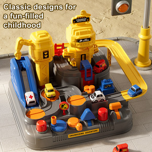 LEZA BABY Nouveau produit phare : Circuit de course d'aventure pour enfants avec voitures de sauvetage et de course - Product Image 6