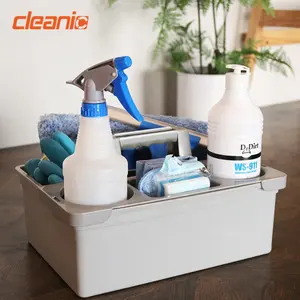 Ticari çözüm çevre dostu taşınabilir tüm amaçlı temizlik depolama taşıma caddy için temizlik ürünü