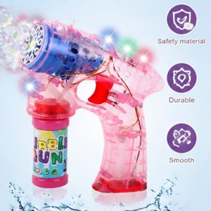 Pistola de Burbujas Clásica para Niños, Máquina de Burbujas Eléctrica Automática con Luz LED, Juguete para Fiestas de Verano al Aire Libre, Regalo - Product Image 5