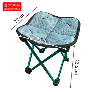 Многоцветный удобный Открытый Пикник Портативный Сверхлегкий складной компактный складной стул с алюминиевым карманом - Product Image 5