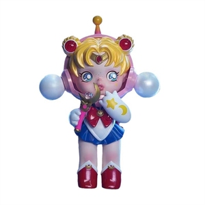 Venta caliente POPMART Skullpanda Muñeca hecha a mano Calavera de moda-adorno Inspirado EN EL 'Pretty Girl Warrior' ¡una idea de regalo elegante! - Product Image 1