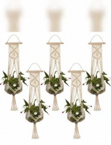 Suspension de plante en macramé écologique pour mariage - Product Image 2