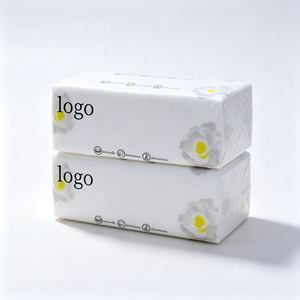 Boîte de mouchoirs en papier pour le visage, 100% pâte de bois vierge, 2 plis, non blanchi, personnalisé, pour usage domestique, jetable - Product Image 3