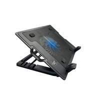 Refroidisseur Ergonomique pour Ordinateur Portable NCP-212, Double Ventilateur, Support Portable pour Ordinateur Portable de Jeu, Faible Bruit, Pliable, Hub USB 2 Ports