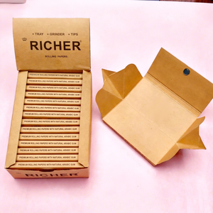 Papel de Liar Delgado King Size Richer, Ecológico, Sin Blanquear, en Formato Libreta - Product Image 3