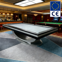 Klassischer Massivholz-Billardtisch mit Steinmarmorplatten Hochwertig 7ft 8ft 9ft für Heim-Snooker & Billard-Sport