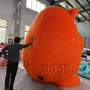 <span class=keywords><strong>Monstruo</strong></span> Inflable Gigante de 3m, Rosa, Naranja y Verde, de Tela Oxford 300D, Peludo, con Ventilador Incorporado, para Decoración de Festivales - Product Image 6